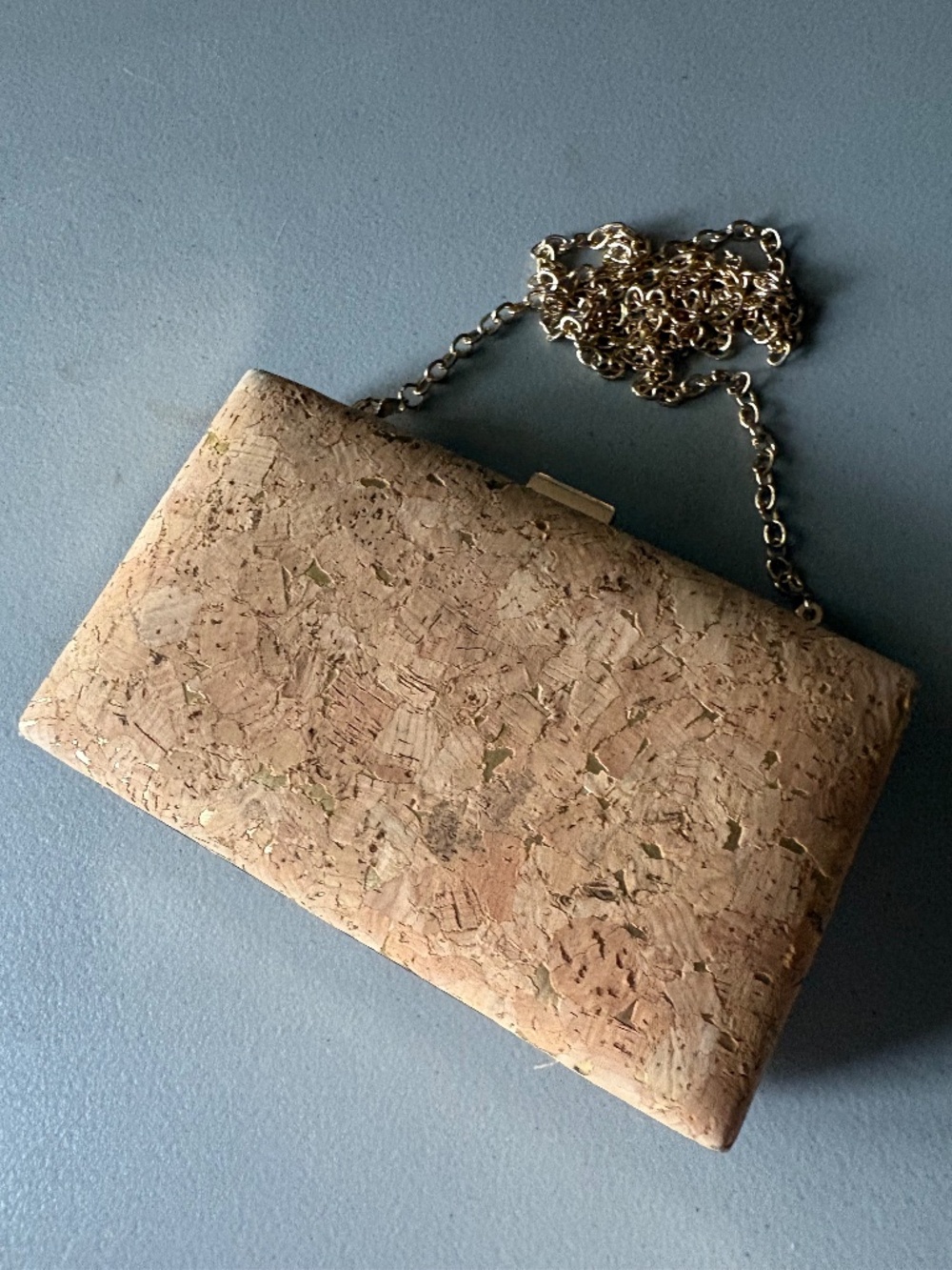 Sondra Roberts Cork Clutch 8 inches wide by 4 ½ High, great condition